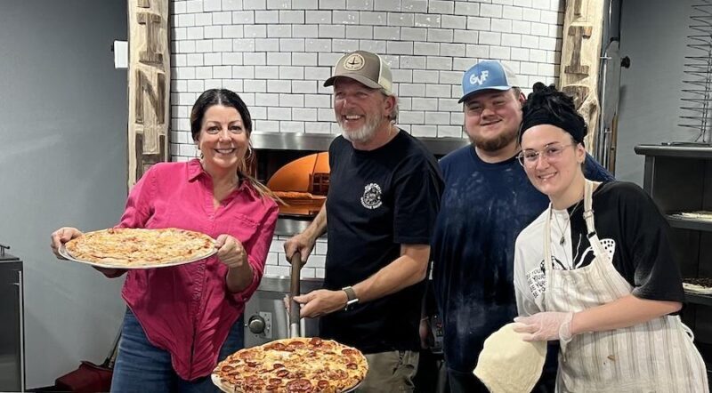 Working at the Pinhoti Pizza Company | Photo courtesy Maggie Cunningham