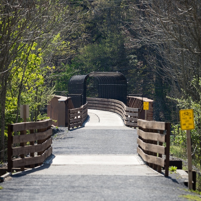 Tweetsie Trail bridge over SR 67 | Courtesy Carter County Tourism