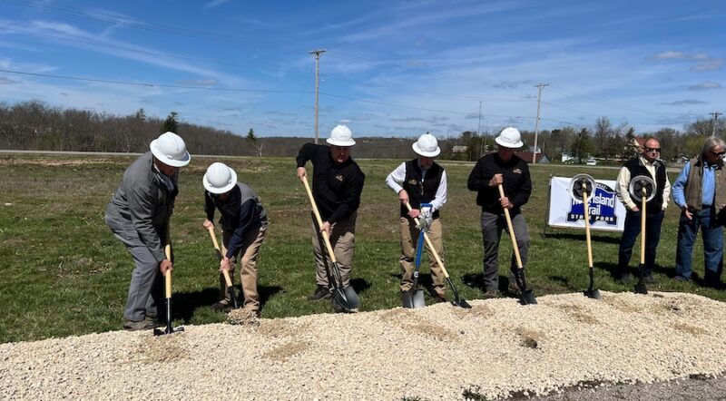 Groundbreaking in Owensville, Missouri, along the developing Rock Island Trail State Park | Photo courtesy Friends of Rock Island Trail State Park