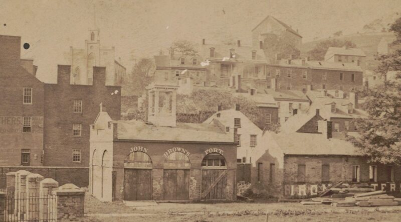 The fire engine house used by John Brown and some of his men in the raid on Harpers Ferry in 1859 | Courtesy Library of Congress, Prints & Photographs Division, LCDIG-ppmsca-40573 (digital file from original item)