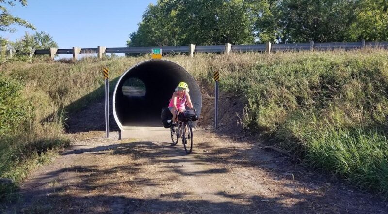 Shevonne Travers on the Hennepin Canal State Trail | Photo by Patrick Travers