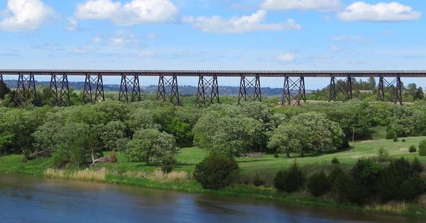 The Cowboy Trail's spectacular crossing of the Niobrara River near Valentine | Photo by Eric Foster