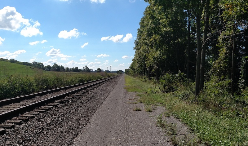 The northern half of the Simon Kenton Trail is rail-with-trail | Photo by Brian Housh
