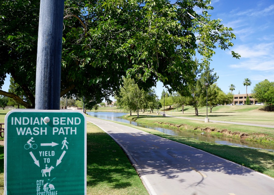 Arizona's Indian Bend Wash Path | Photo by Cindy Barks