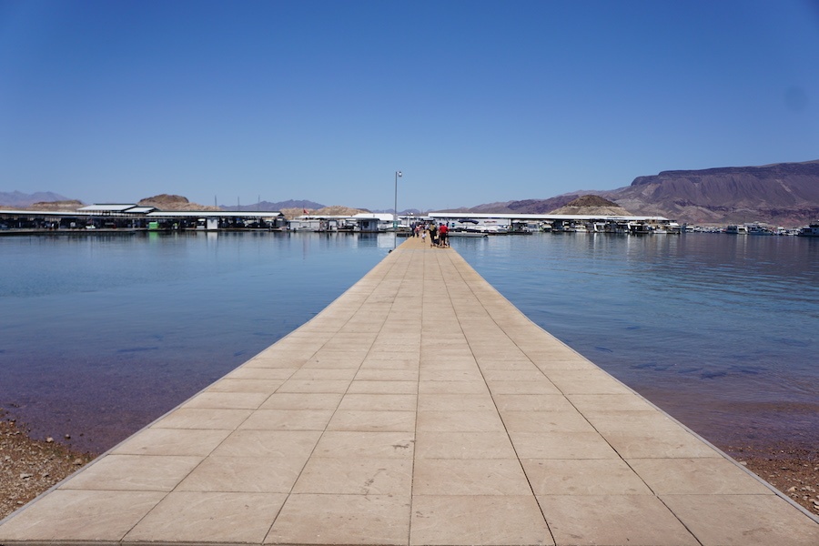 Lake Mead Marina near the Historic Railroad Trail | Photo by Cindy Barks