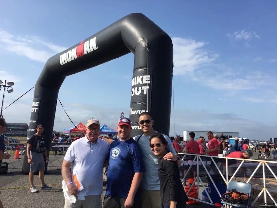 Patrick at a racing competition | Photo courtesy Patrick Sweeney