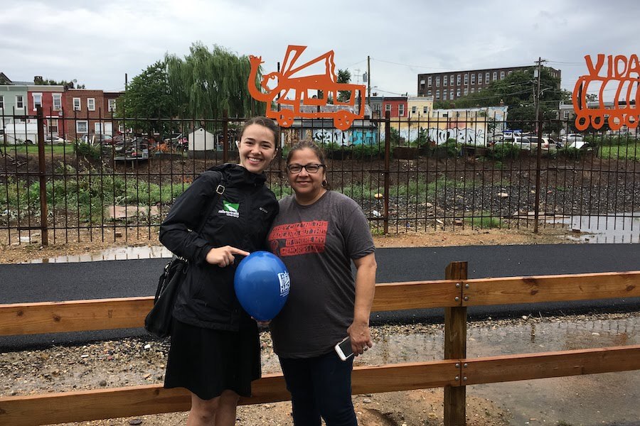 Gurney Street Trail Ribbon Cutting in September 2018 | Photo courtesy RTC