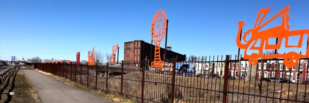 Gurney Street Trail pilot project along the planned Richmond Industrial Trail | Photo by Anya Saretzky, courtesy RTC