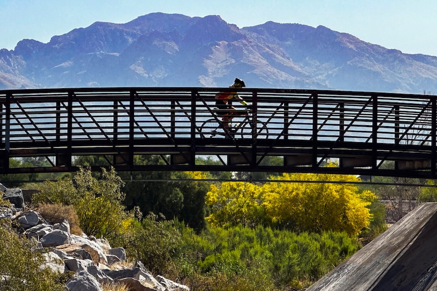 Rillito portion of the Loop | The north path along the Rillito River Park portion of The Loop. | Photo courtesy of Pima County