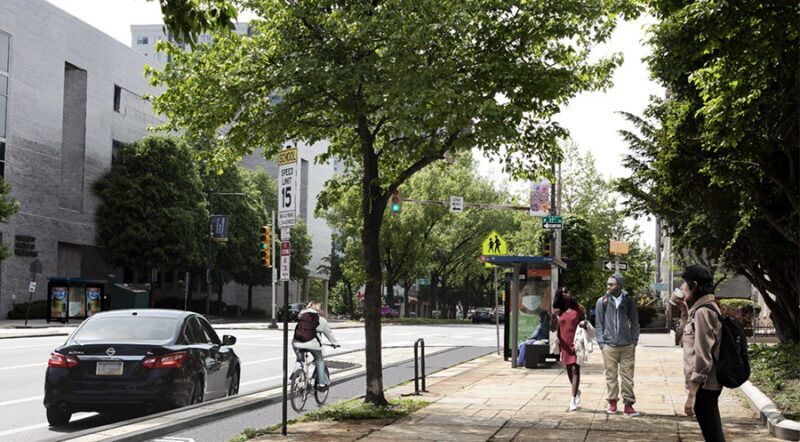 Spring Garden St. rendering by Philadelphia City Planning Commission