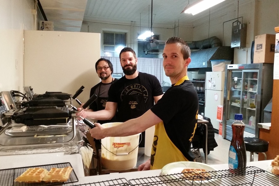 Belgium waffle breakfast at Center for Belgian Culture in Illinois | Photo courtesy Visit Quad Cities