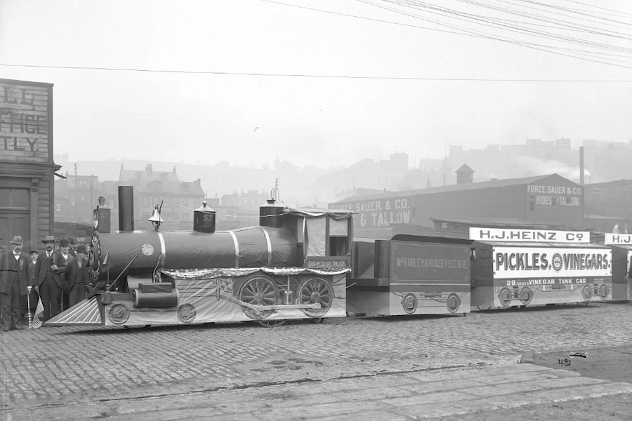 H.J. Heinz Company locomotive in 1904 in Pennsylvania | Photo courtesy Detre Library and Archives, Sen. John Heinz History Center