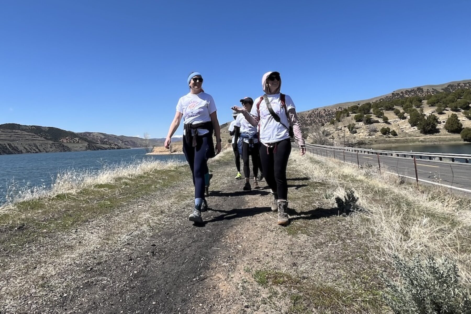 Walkers on Utah's Historic Union Pacific Rail Trail State Park in Coalville | Photo by Cindy Barks