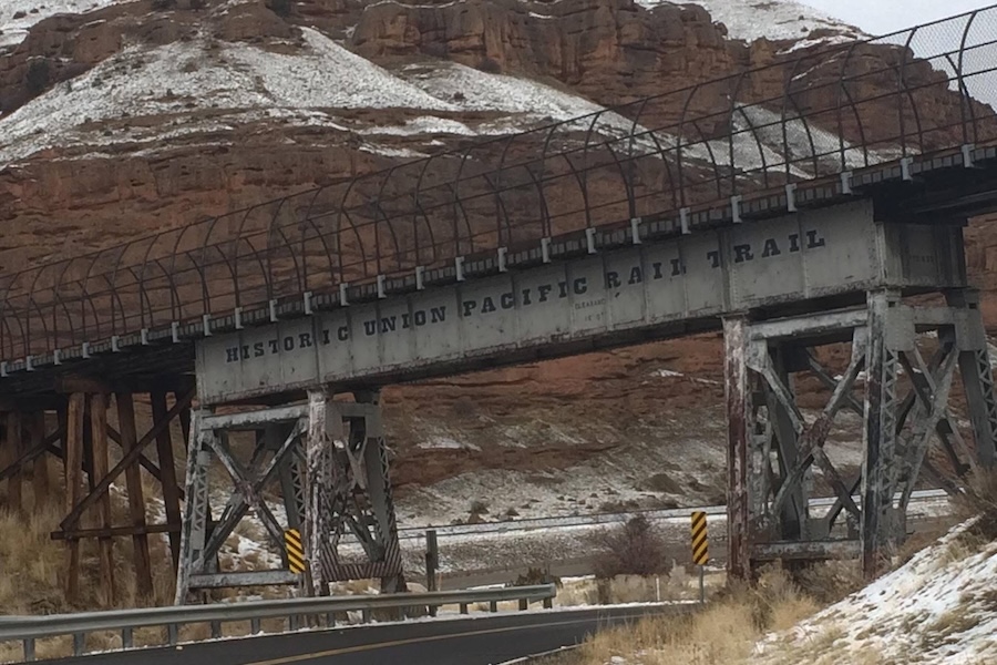 Elevated bridge on Utah's Historic Union Pacific Rail Trail | Photo courtesy Utah Division of State Parks