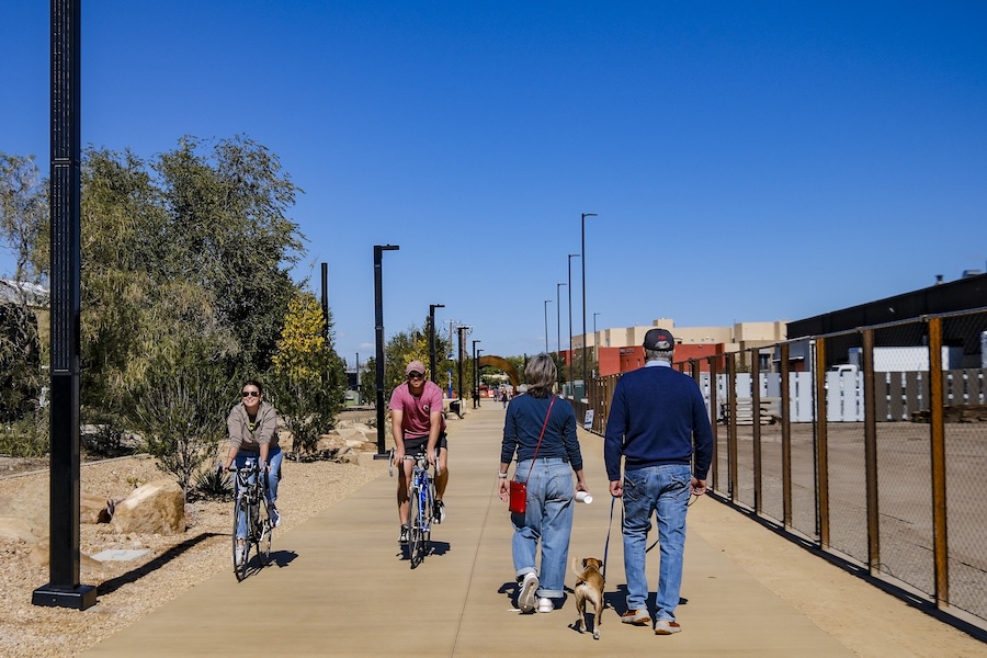 New Mexico's ABQ Rail Trail | Photo by Adolphe Pierre-Louis, courtesy Albuquerque Metropolitan Redevelopment Agency