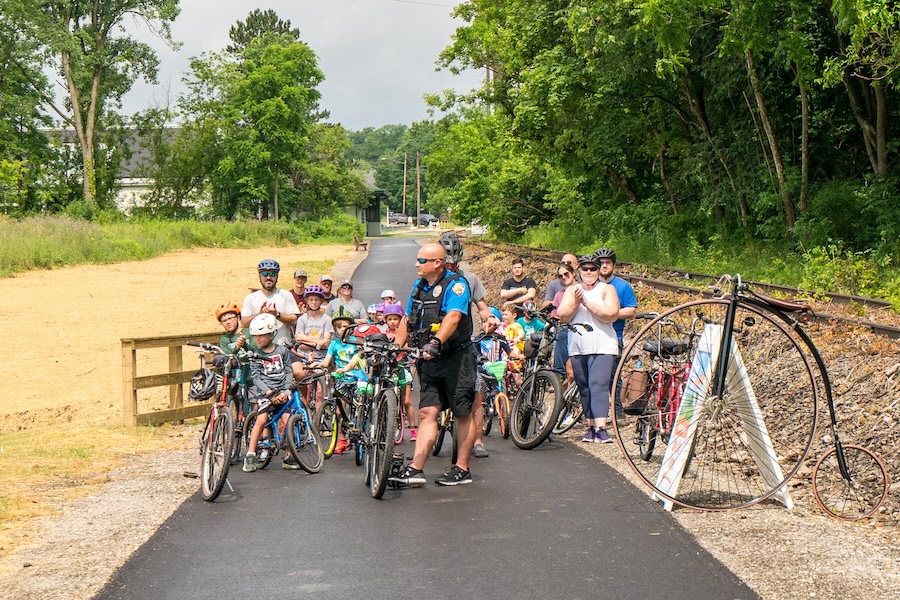 Ohio's Aurora Trail ribbon cutting | Photo courtsey City of Aurora