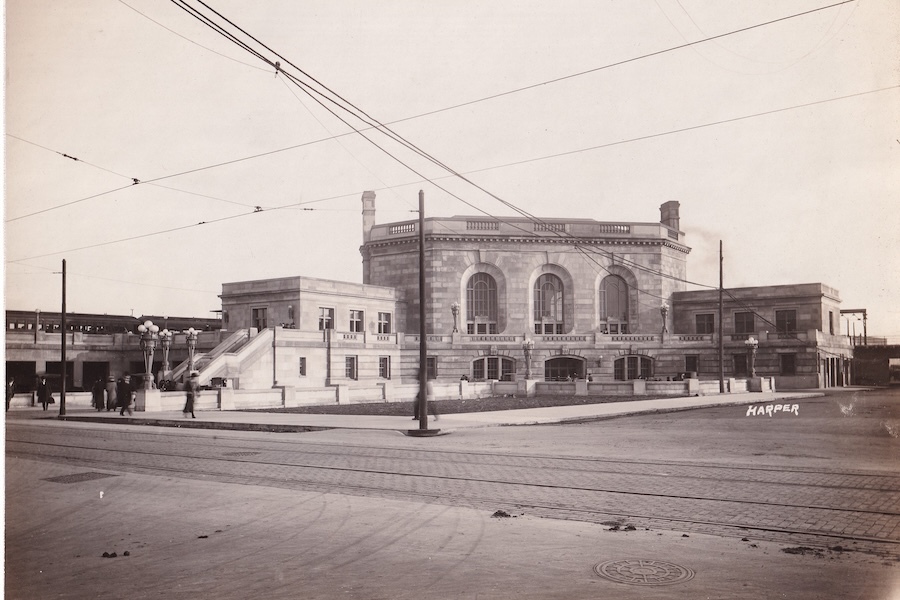 Illinois' Historic Union Station in Joliet, Illinois, circa 1912 | Photo courtesy Joliet Area Historical Museum