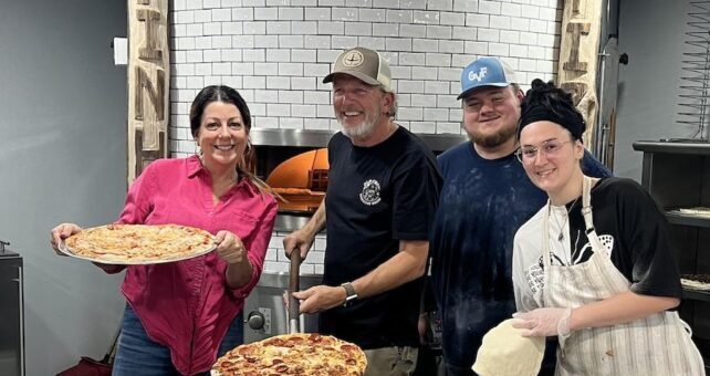 Working at the Pinhoti Pizza Company | Photo courtesy Maggie Cunningham