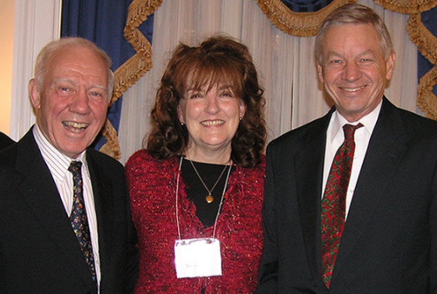 RTC's Senior Strategist for Policy Advocacy Marianne Wesley Fowler with the late Rep. Jim Oberstar (D-Minn.) (1934-2014) and former Rep. Tom Petri (R-Wis.) at the 2012 NTPP reception | Photo courtesy RTC
