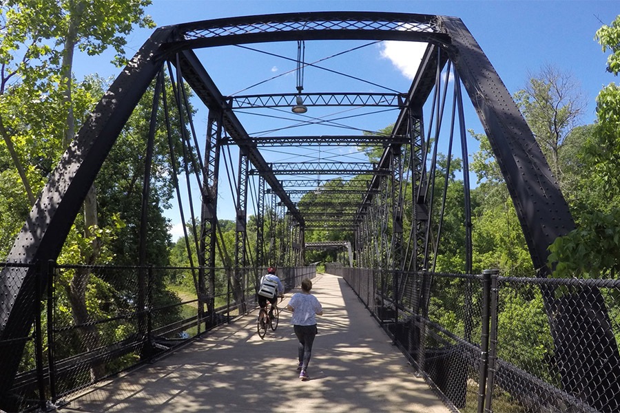 Trestle bridge along Capital Crescent Trail | Photo by Milo Bateman