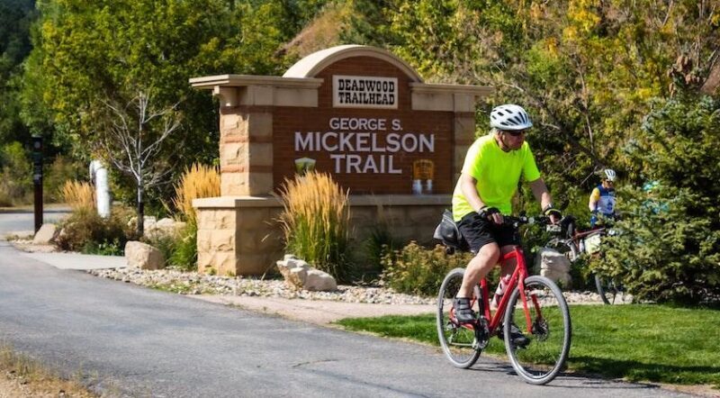 George S. Mickelson Trail at the Deadwood Trailhead | Photo courtesy South Dakota Game, Fish and Parks