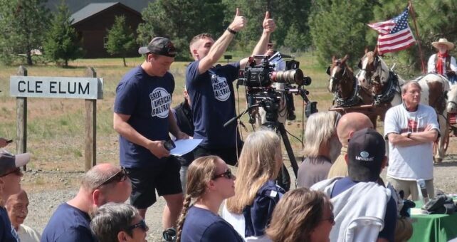 Great American Rail-Trail preferred route reveal in South Cle Elum, Washington | Photo by Kathy Young