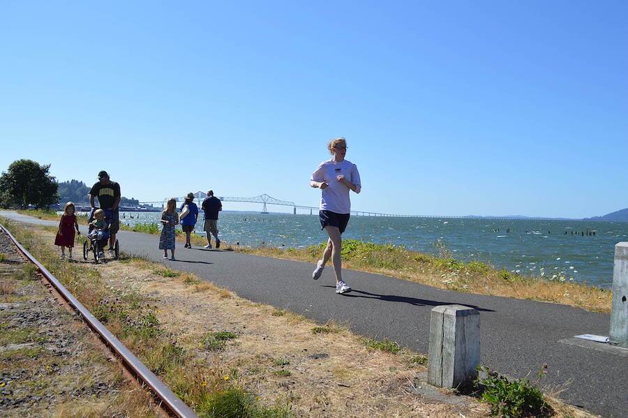 Oregon's Astoria Riverwalk | Photo by TrailLink user TrailLink Guest