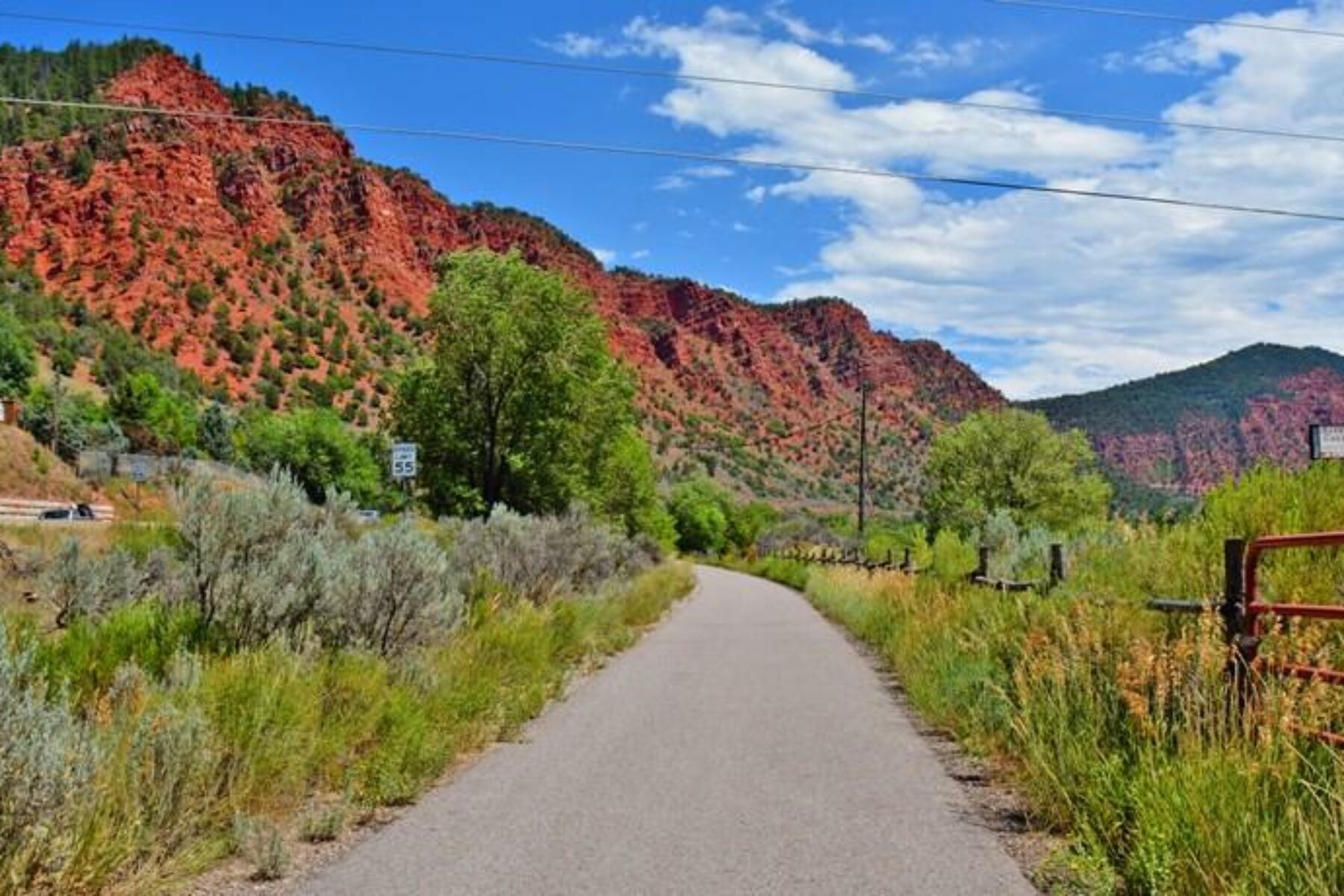 Spectacular mountains along the Rio Grande Trail | Photo courtesy Roaring Fork Transportation Authority