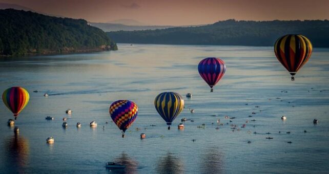 View from the Walkway Over the Hudson rail-trail in New York | Photo by Aaron Schmidt
