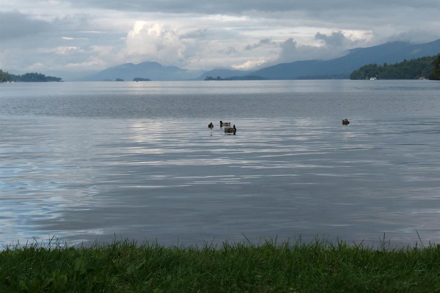 View of Lake George on the northern end of the Warren County Bikeway | Photo by TrailLink user markemarks