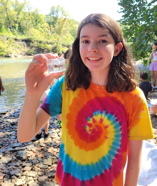 Water quality study at Spring Valley Lake near Waynesville, Ohio | Photo courtesy McKinney Middle School