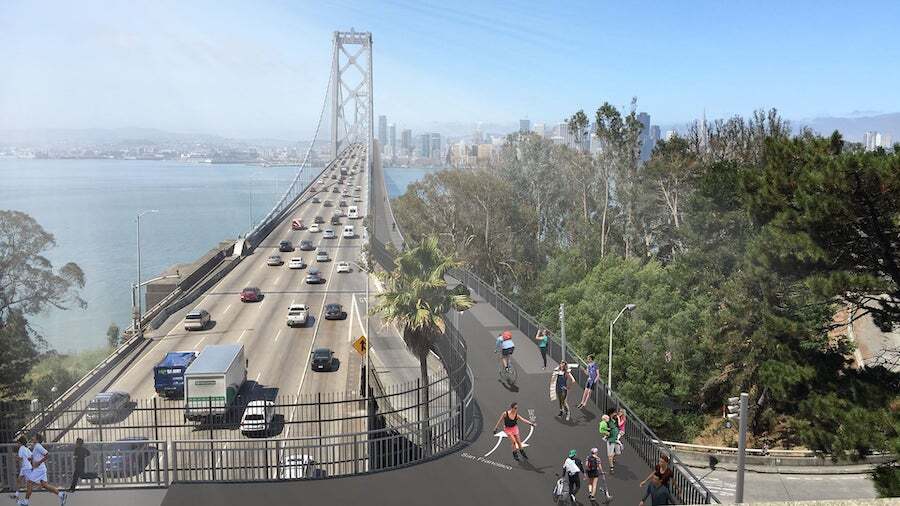 Bay Skyway (Bay Bridge Path) Rendering | Courtesy of ARUP