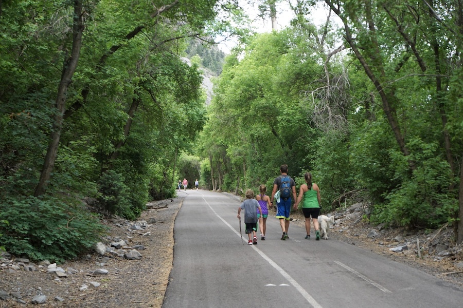 The flat surface and gentle grade of the Provo River Parkway attract many family groups. | Photo by Cindy Barks The flat surface and gentle grade of the Provo River Parkway attract many family groups. | Photo by Cindy Barks