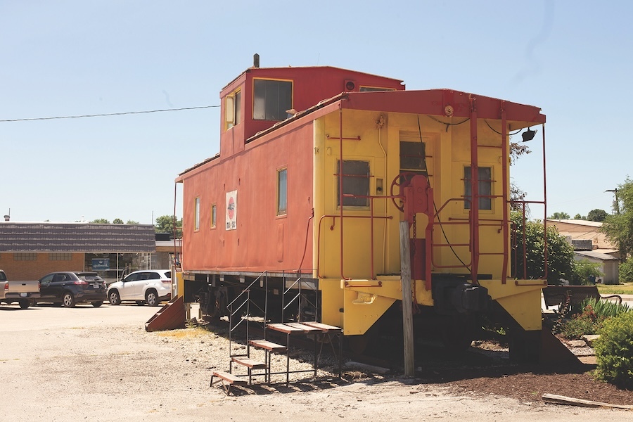 Caboose in Eldon, Missouri, along the developing Rock Island Trail State Park | Photo Courtesy Missouri State Parks