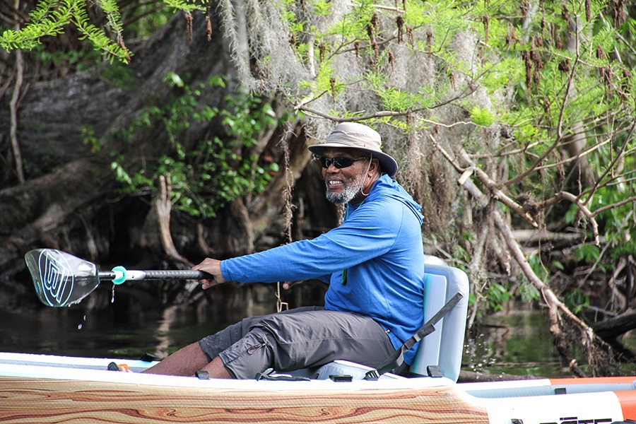 Paddler on the Ocklawaha River in the Florida Wildlife Corridor | Photo courtesy Florida Wildlife Corridor Foundation