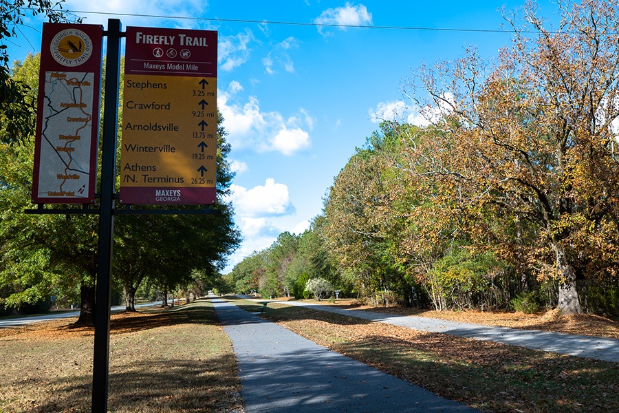 Maxeys' model mile section of Georgia's Firefly Trail | Photo courtesy Firefly Trail, Inc.