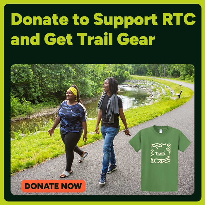 Donate to Support RTC and Get Trail Gear including RTC's 2025 t-shirt