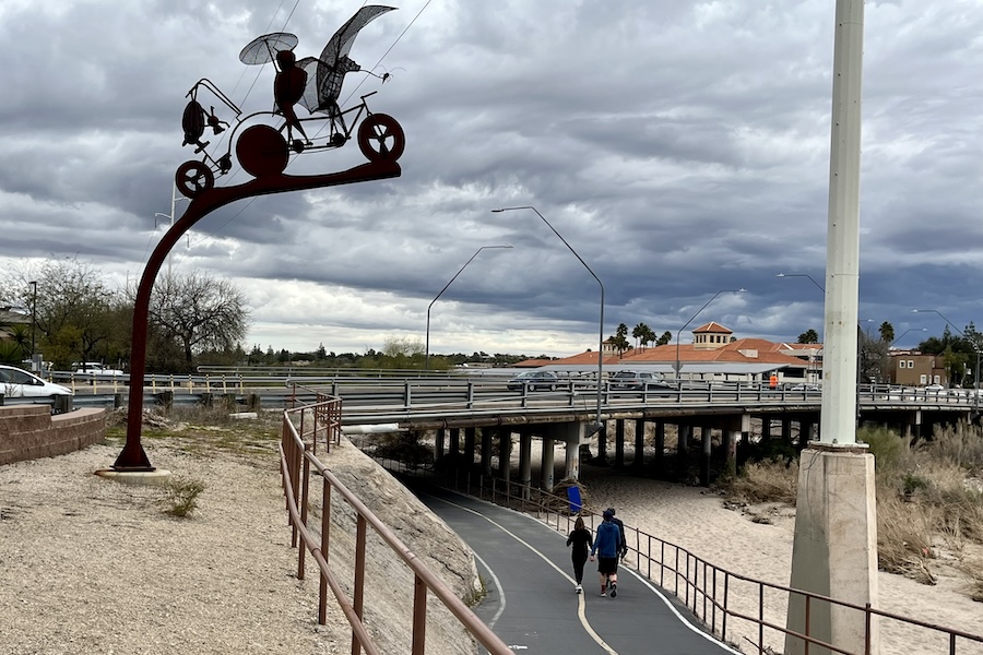 Campbell Bridge along the Rillito River Park Trail | Photo by Cindy Barks