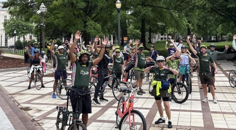 Bike ride at the Market at Pepper Place in Birmingham, AL | Photo by Brandi Horton