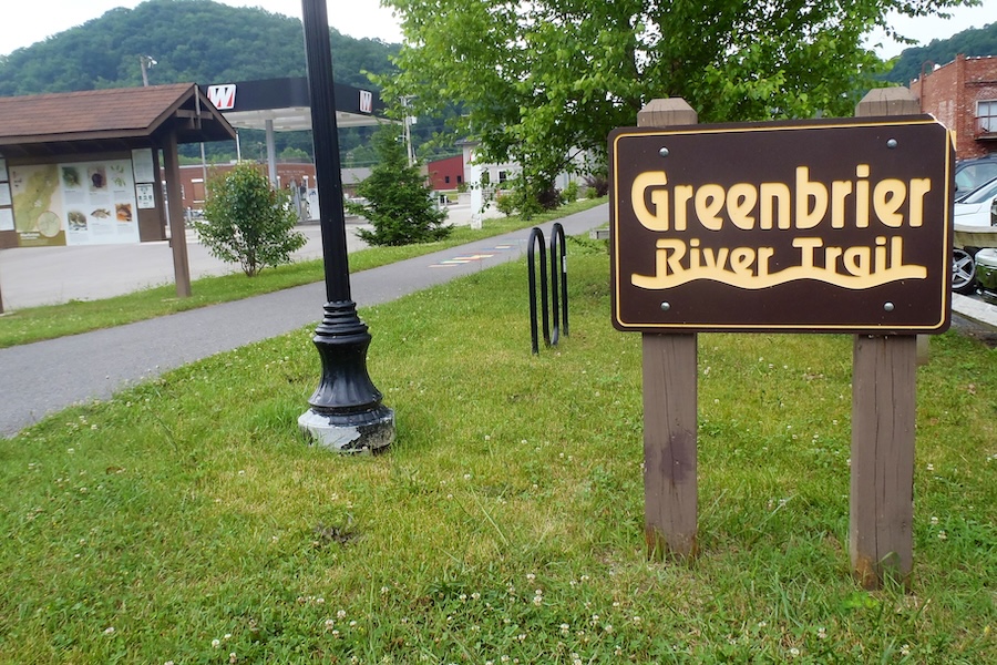 Greenbrier River Trail sign | Photo courtesy Greenbrier River Trail Association
