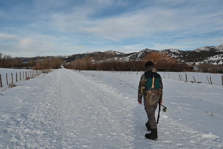 Winter fishing on Utah's Historic Union Pacific Rail Trail | Photo by Jennifer Leslie, courtesy Summit County