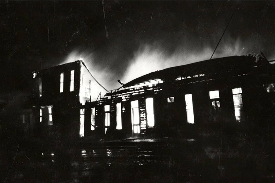 The Big Burn in Wallace Idaho | Photo courtesy of University of Idaho Library Digital Collections, Barnard-Stockbridge Photograph Collection