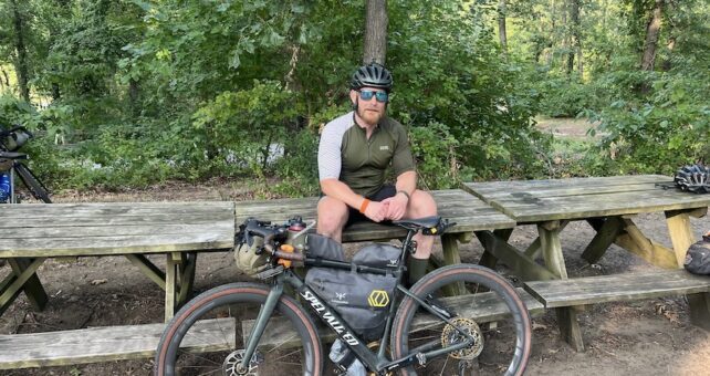 Robert Ordway took an 825-mile bike ride in 2024 from Washington, D.C., to Indiana to raise money for ALS research. | Courtesy Robert Ordway