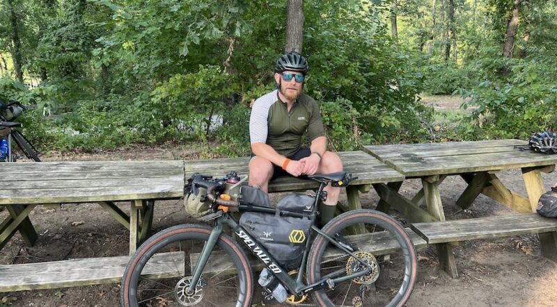 Robert Ordway took an 825-mile bike ride in 2024 from Washington, D.C., to Indiana to raise money for ALS research. | Courtesy Robert Ordway