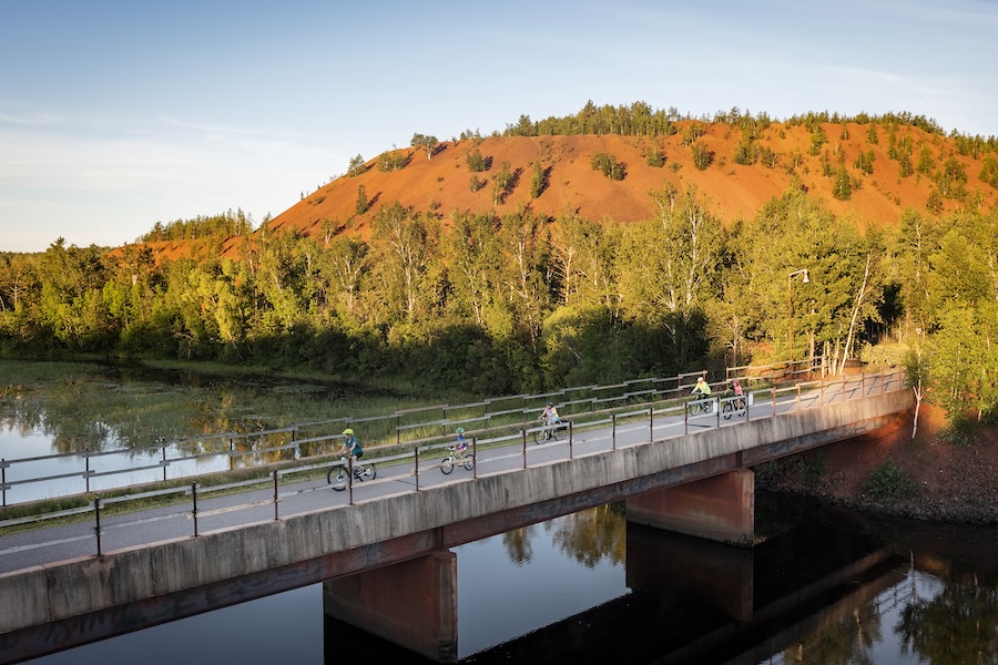 On its western end, the Mesabi Trail crosses the Prairie River | Photo courtesy Mesabi Trail