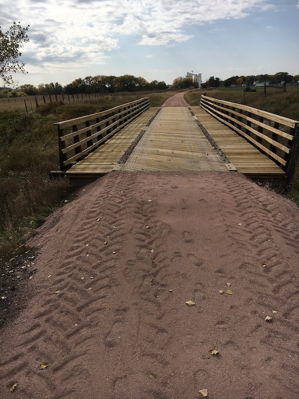 Finished bridge along the Cowboy Trail West | Photo by Trisha Loosvelt