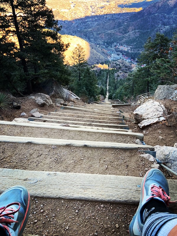 View from the top of Colorado's Manitou Incline | Photo courtesy Rachel Jones