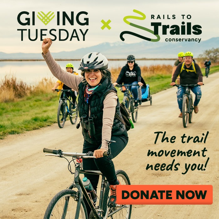 The trail movement needs you! Donate now for Giving Tuesday