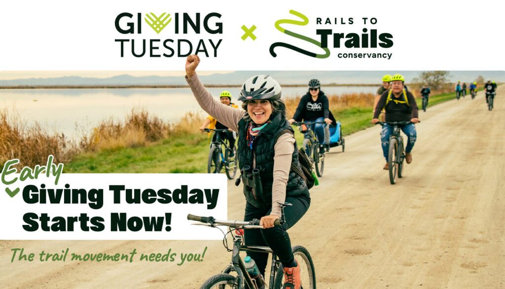 Bicyclists on trail | Photo courtesy Latino Outdoors