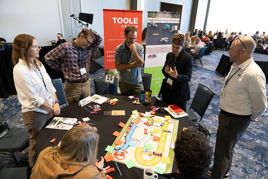 World Cafe participants at the 2025 TrailNation Summit in Cleveland, Ohio | Photo by Dave Pelosi, Clum Creative